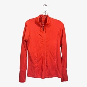 ACX Active Jacket Womens Size XL Peach Performace Thumb holes Athleisure